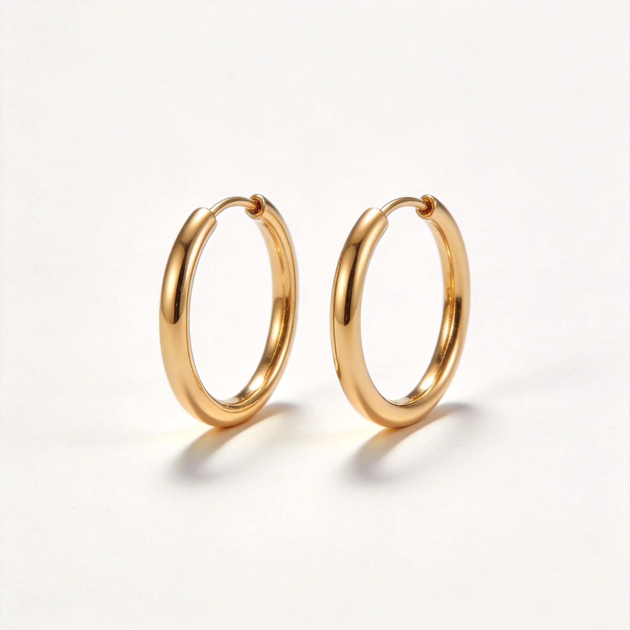 18K Gold-Plated Hoop Earrings