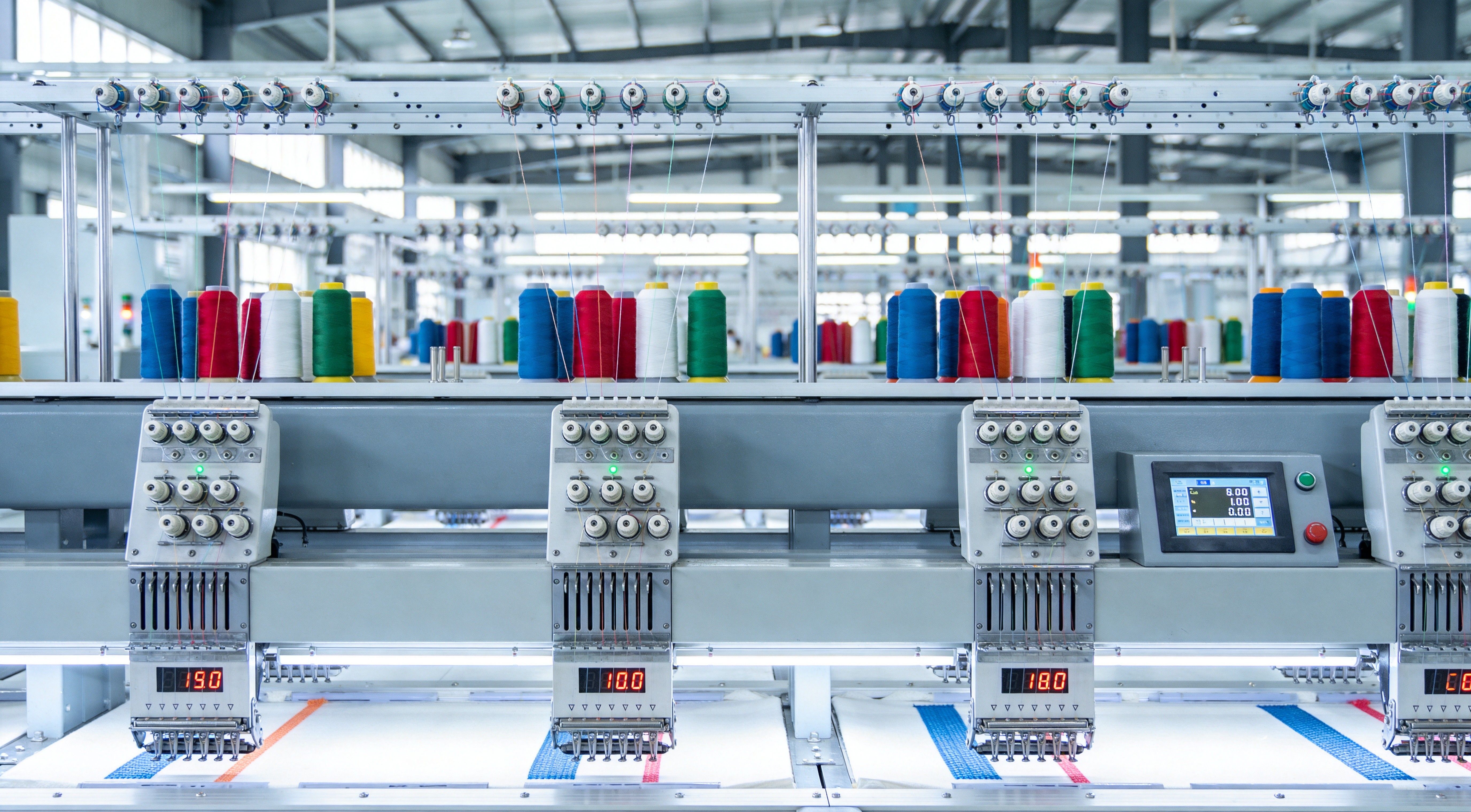 Automated knitting production line