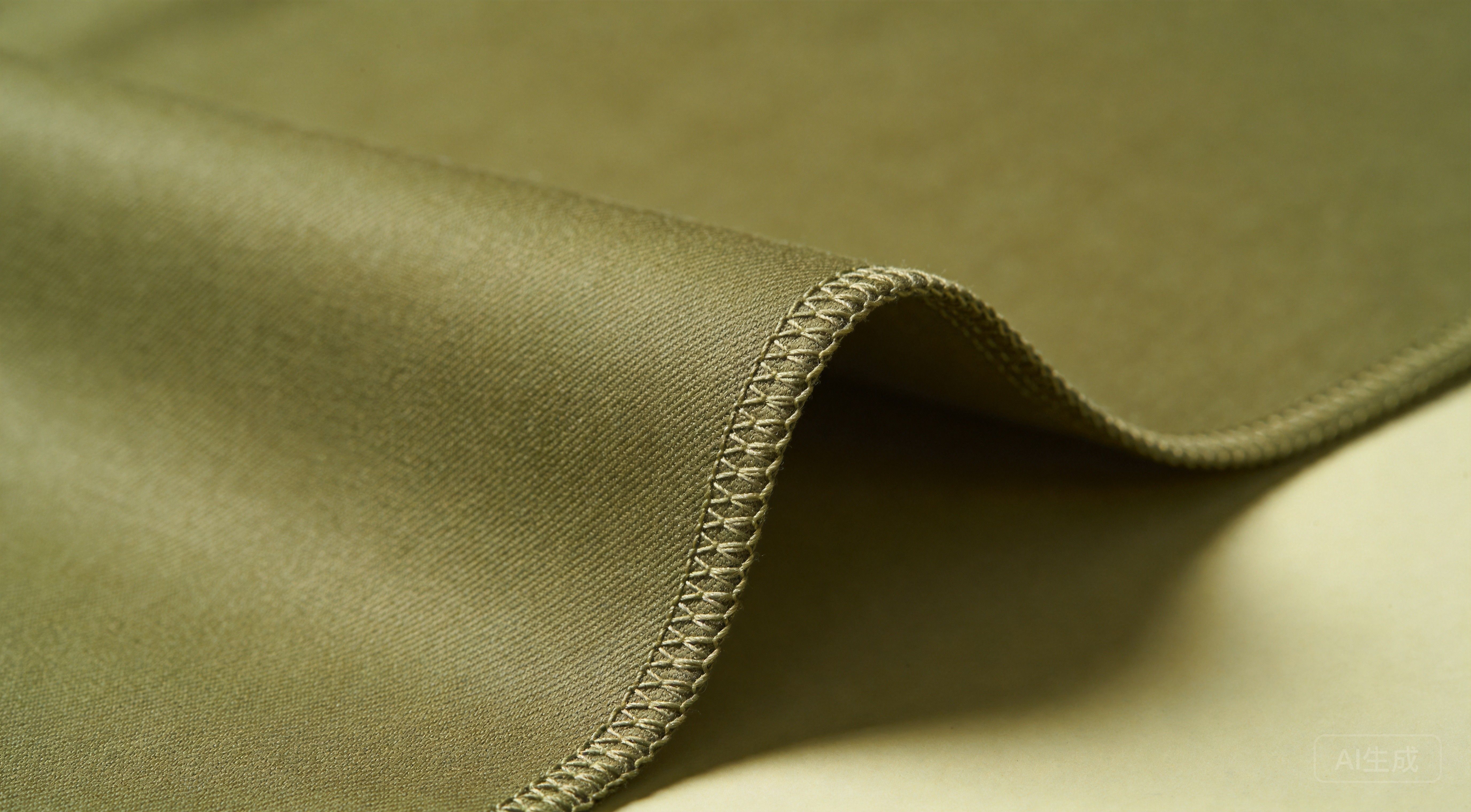Premium olive green fabric texture detail