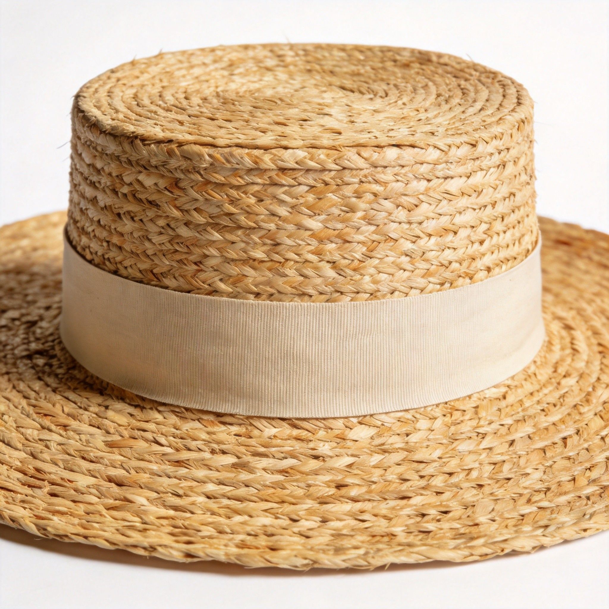 Natural Straw Woven Sun Visor